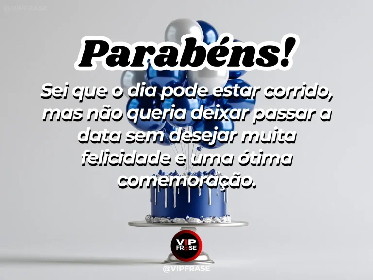 Mensagem de aniversário para WhatsApp sobre carinho, com sunlit work desk.