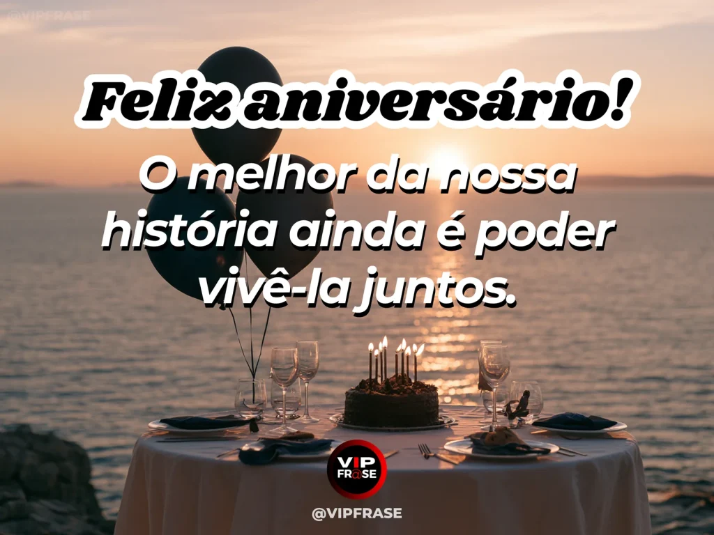 Mensagem de aniversário para marido sobre amor, com decoração acolhedora.