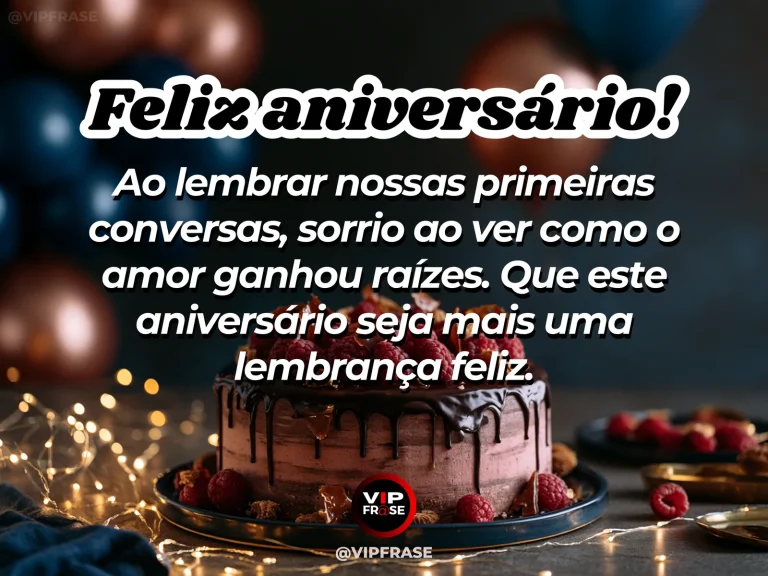 Mensagem de aniversário para marido sobre amor e gratidao, com decoração acolhedora.