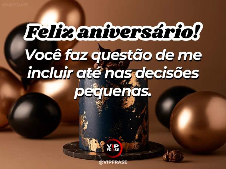 Mensagem de aniversário para marido sobre amor, com cenário festivo delicado.