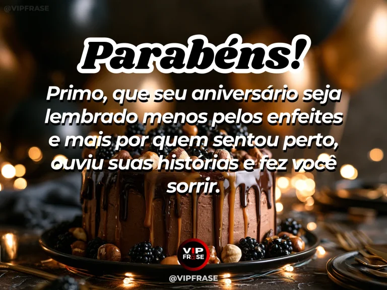 Arte de aniversário para primo sobre carinho, com intimate celebration table with flowers, a cake and chairs gathered around.