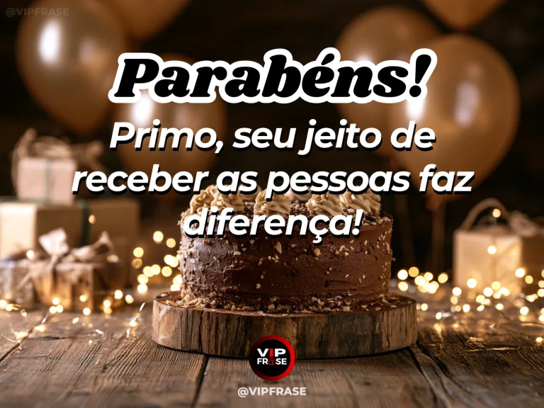 Arte de aniversário para primo sobre carinho, com cozy garden dining table prepared to welcome visitors.