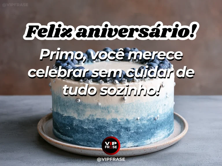 Arte de aniversário para primo sobre carinho, com comfortable sunlit garden lounger beside birthday cake and balloons.