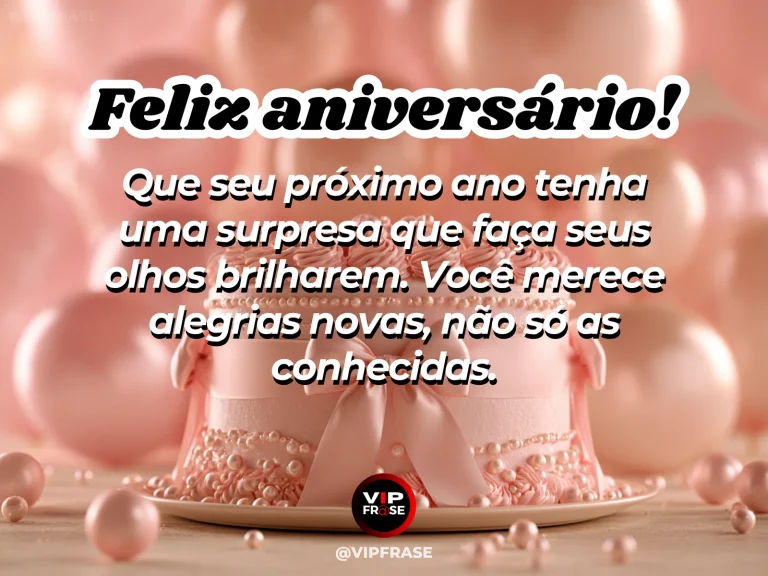 Mensagem de aniversário para madrinha sobre alegrias novas para a madrinha, com caixa de presente cercada de flores.