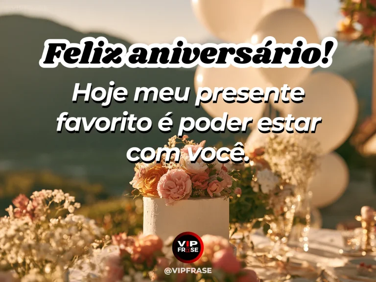 Mensagem de aniversário para namorada sobre o perfume de um encontro esperado, em cena colorida de flores e luz natural.
