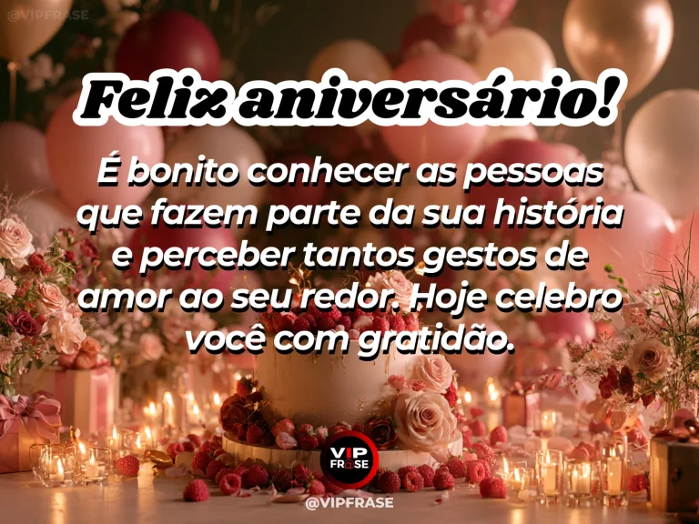 Mensagem de aniversário para namorada sobre o privilégio de conhecer sua família, com warm sophisticated family garden birthday gathering table with multiple place settings and flowers.