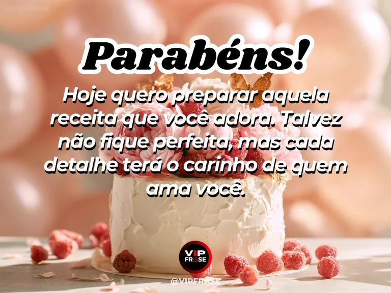 Mensagem de aniversário para namorada sobre um aniversário com a nossa receita favorita, com homemade elegant birthday strawberry tart on bright cozy kitchen table with roses.