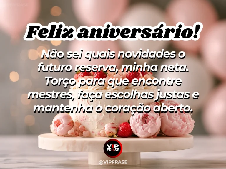 Mensagem de aniversário para neta sobre esperanca, com cenário colorido e luminoso de natureza.