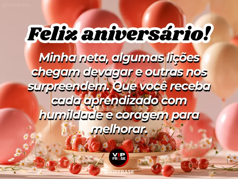 Mensagem de aniversário para neta sobre sabedoria, em flores douradas no campo.