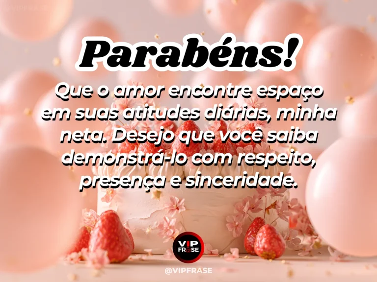 Mensagem de aniversário para neta sobre amor, em terraço de flores vivas.