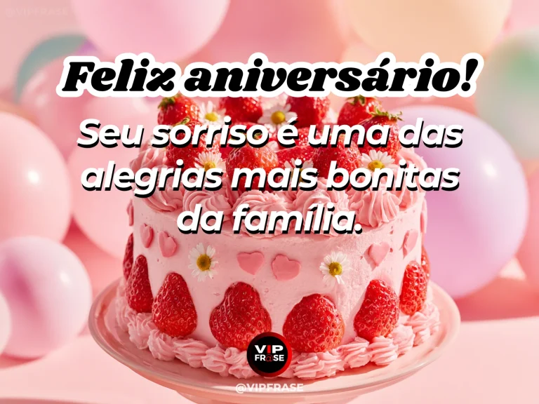 Mensagem de aniversário para neta sobre felicidade, com cenário colorido e luminoso de natureza.