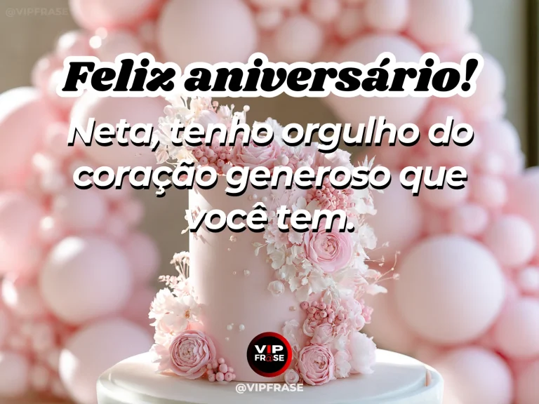 Mensagem de aniversário para neta sobre carinho, com cenário colorido e luminoso de natureza.