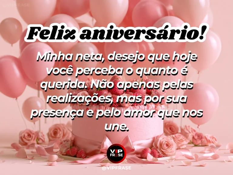 Mensagem de aniversário para neta sobre amor, em pátio de rosas ao sol.
