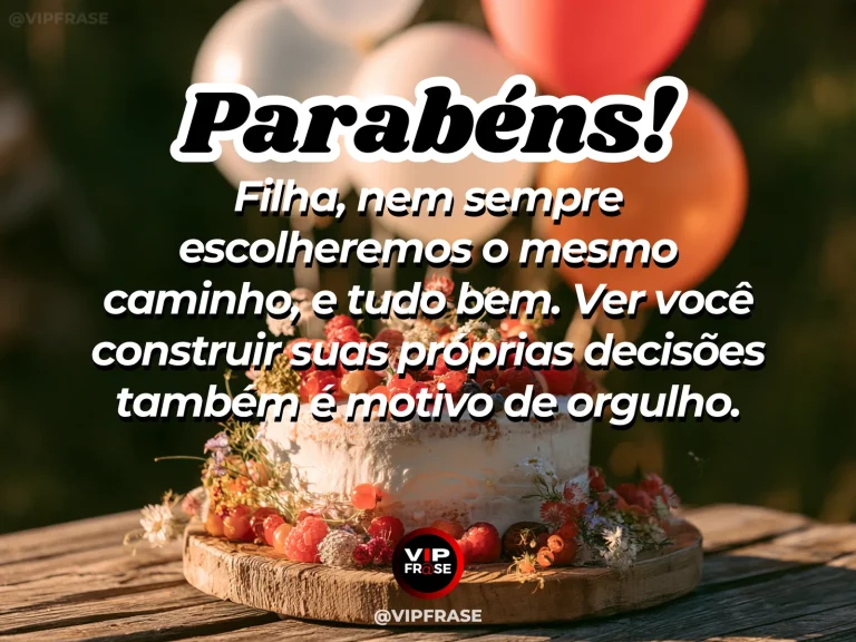 Arte de aniversário para filha sobre sabedoria, com paisagem luminosa.