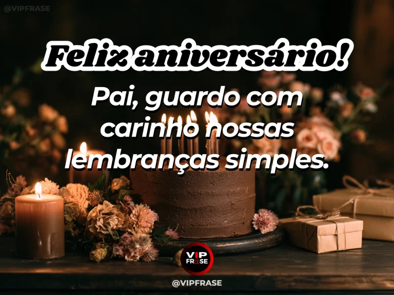 Mensagem de aniversário para pai sobre lembranças partilhadas, com paisagem de ambiente acolhedor.