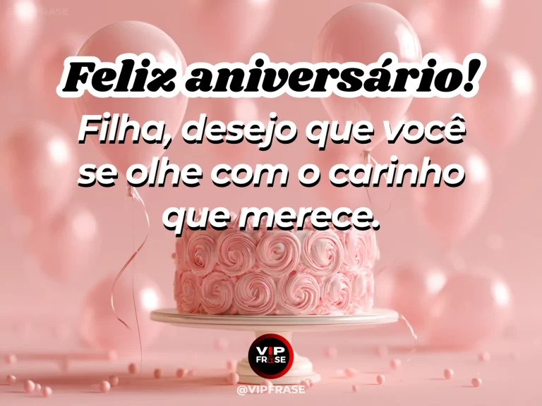 Arte de aniversário para filha sobre autoestima, com paisagem luminosa.