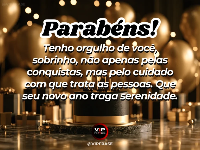 Mensagem de aniversário para sobrinho sobre gratidao, com sunlit garden path.