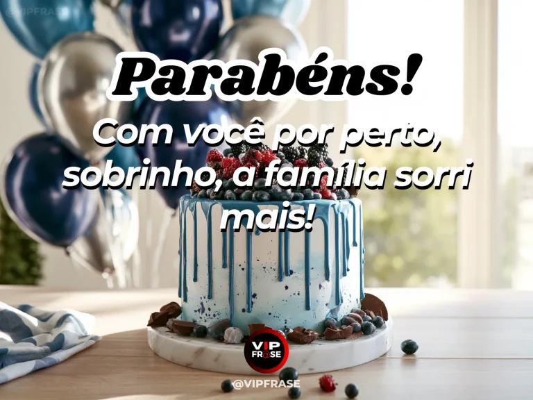 Mensagem de aniversário para sobrinho sobre familia, com sun-drenched family gathering table.