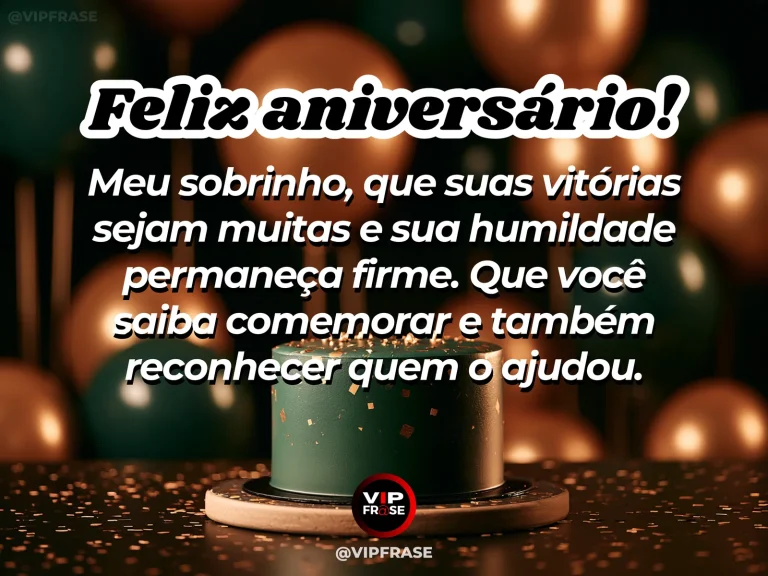 Mensagem de aniversário para sobrinho sobre sabedoria, com strong flowering tree.