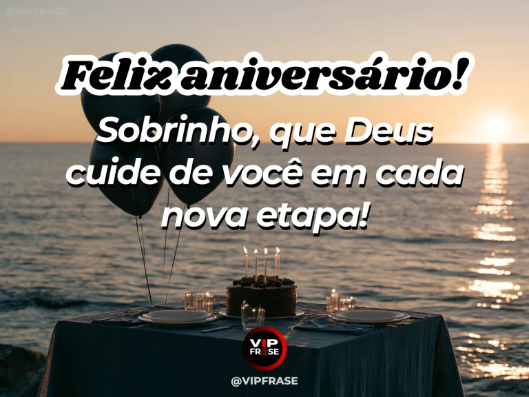 Mensagem de aniversário para sobrinho sobre deus, com golden sunrise over an open valley.