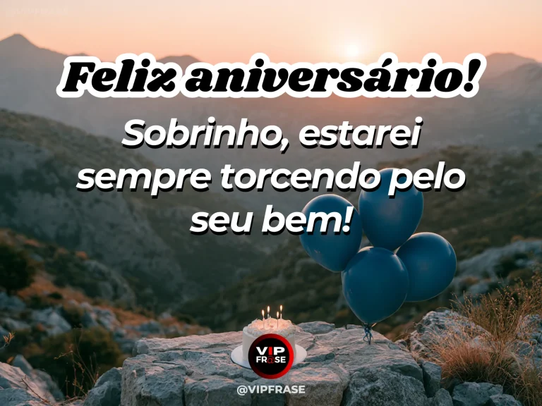 Mensagem de aniversário para sobrinho sobre carinho, com open countryside road in a sunny spring landscape.