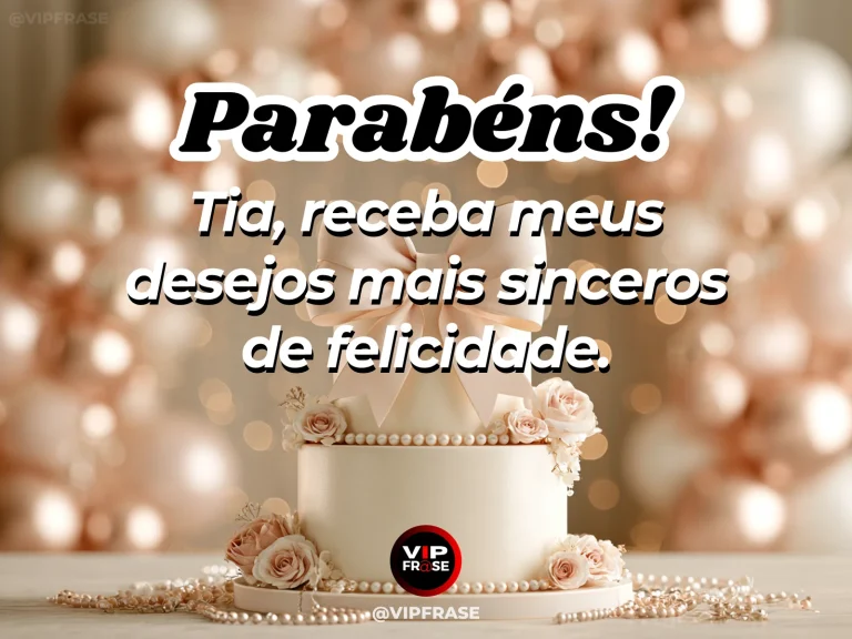 Mensagem de aniversário para tia sobre carinho, com cartão em branco e flores vibrantes sobre mesa elegante.