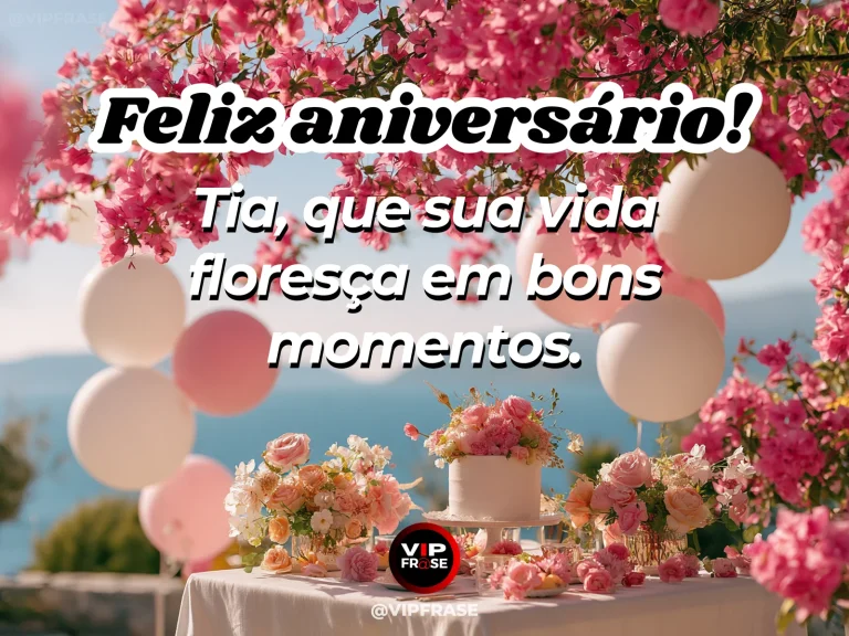 Mensagem de aniversário para tia sobre esperanca, com jardim botânico com flores coloridas em plena floração.