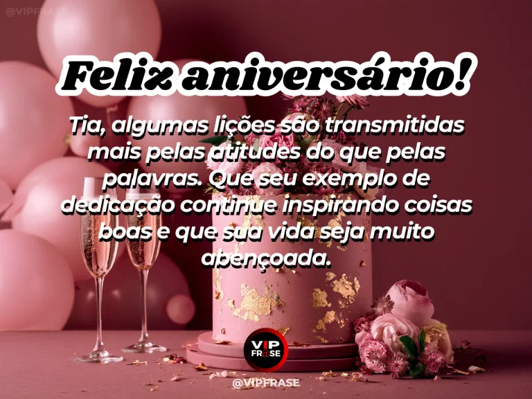 Mensagem de aniversário para tia sobre sabedoria, com livros delicados sobre banco de parque com flores.