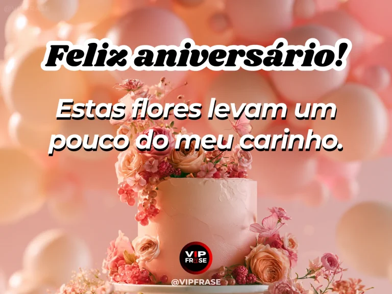 Mensagem de aniversário para esposa sobre carinho e admiração, com cenário romântico iluminado.