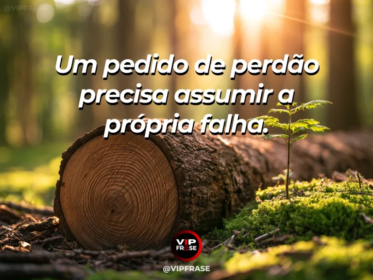 Mensagem de sabedoria sobre perdão com responsabilidade, com vaso de cerâmica reparado entre flores e janela ensolarada.