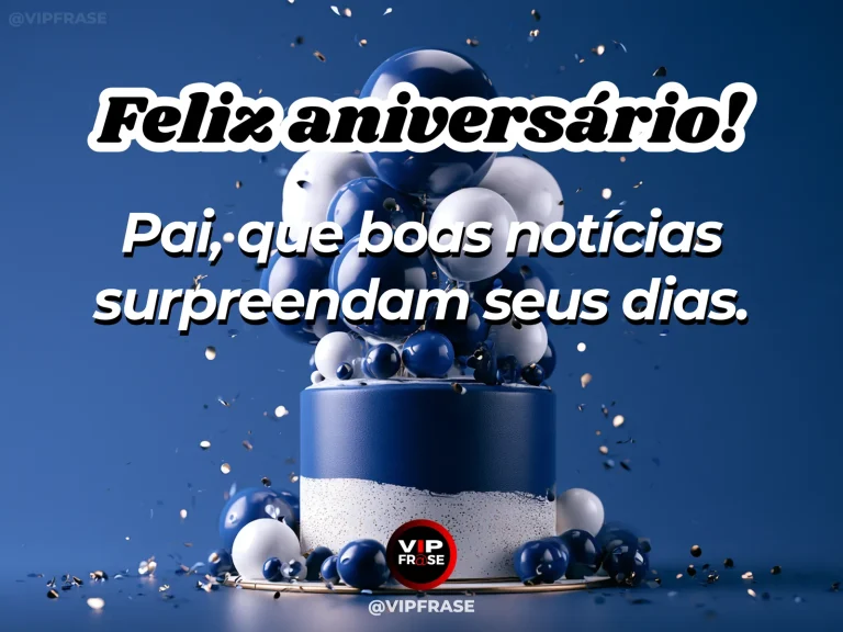 Mensagem de aniversário para pai sobre surpresas boas, com vivid blue sky with festive balloons rising above bright spring meadow.