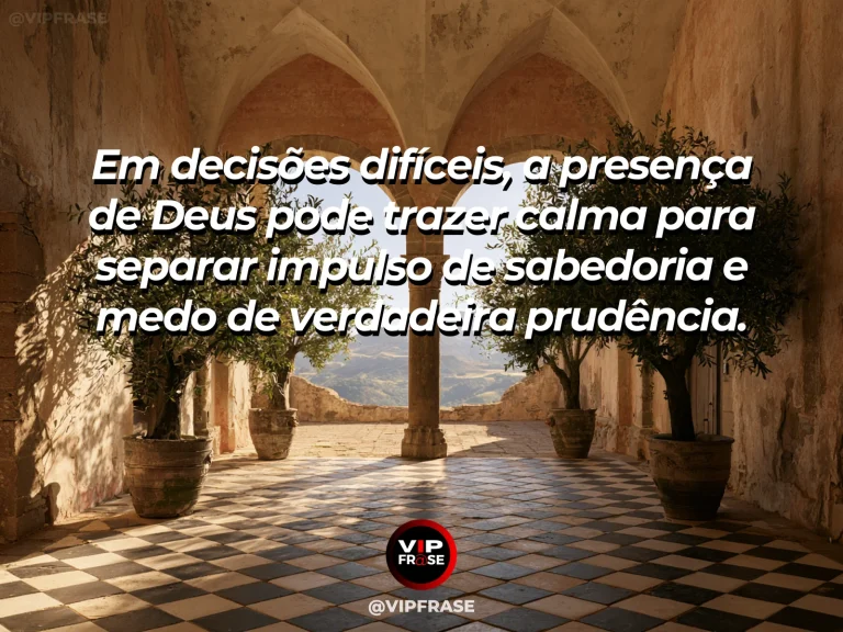 Mensagem sobre direção de Deus nas decisões com caminhos em jardim iluminado.