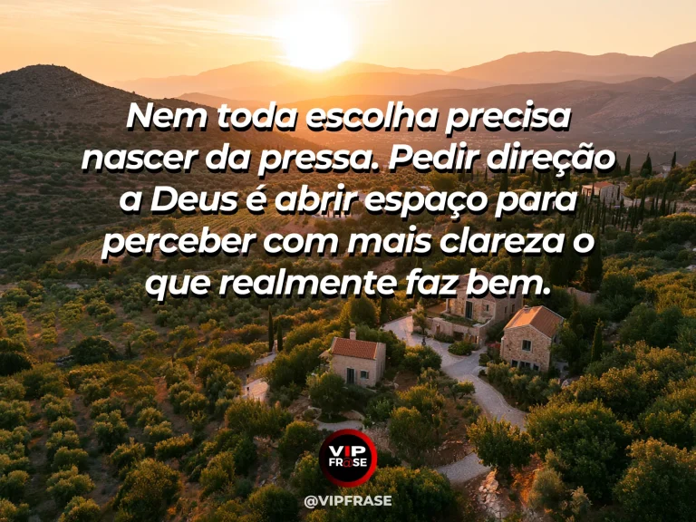 Mensagem sobre sabedoria de Deus com mirante sobre vale iluminado.