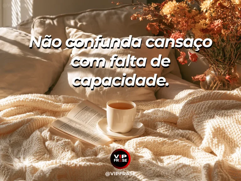 Frase de autoestima sobre distinguishing tiredness from inability, com peaceful bed by an open window at sunrise