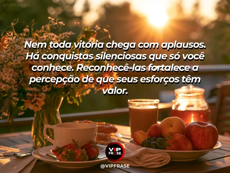 Mensagem de autoestima sobre quiet celebration of small personal wins, em cena luminosa e acolhedora