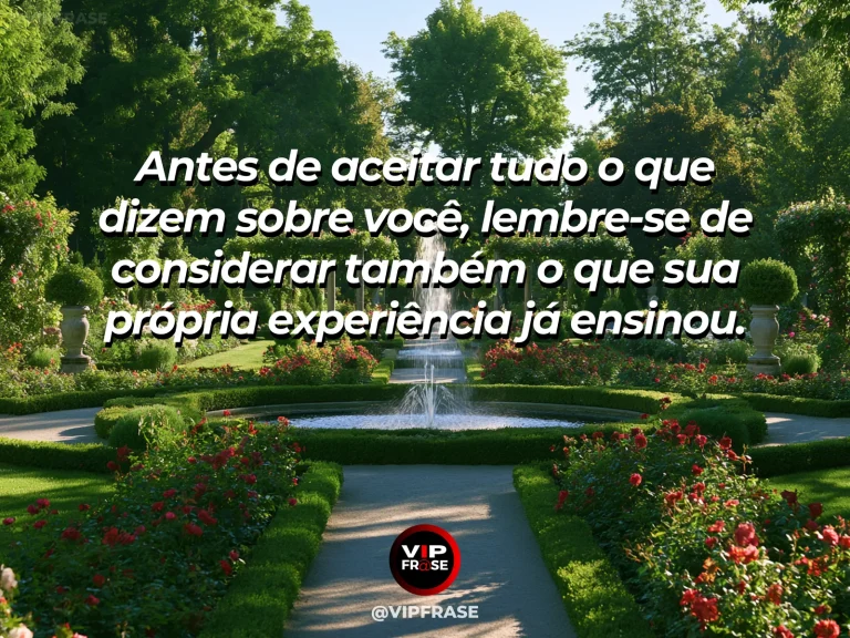 Frase de autoestima sobre trusting your own lived experience, com sunlit desk with journal, flowers and landscape view
