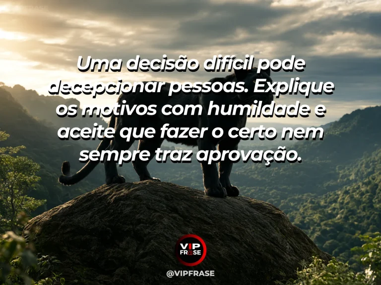 Mensagem de coragem sobre aceitar críticas por uma escolha justa, com uma pessoa sentada escuta outra num jardim luminoso.