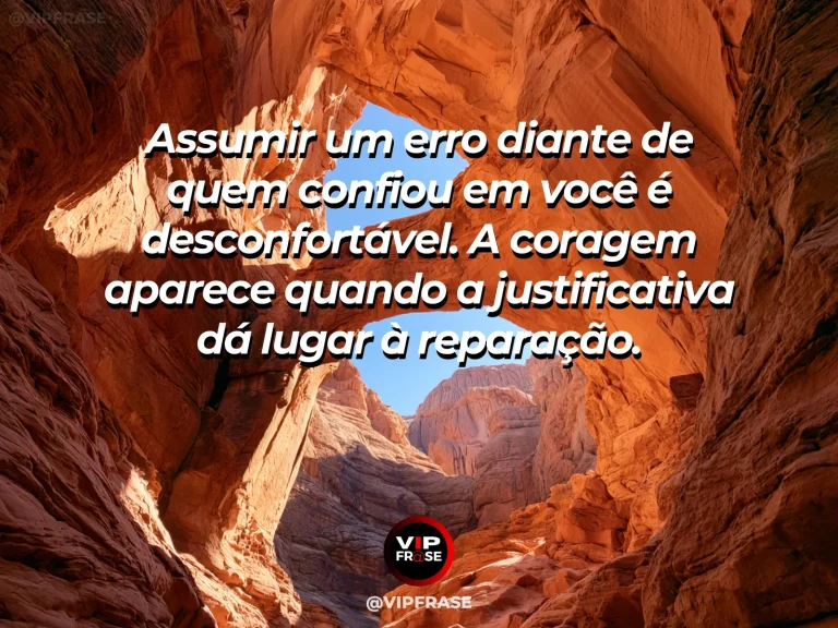 Mensagem de coragem para reparar erros, com artesão restaurando ponte de madeira.