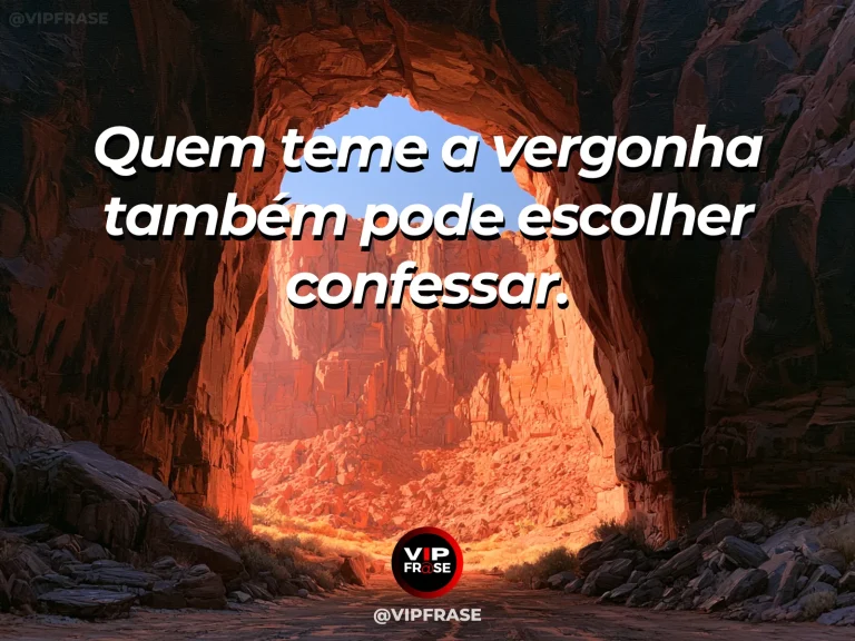 Mensagem de coragem sobre admitir a verdade apesar da vergonha, com cerâmica quebrada recomposta ao lado de uma janela ensolarada.