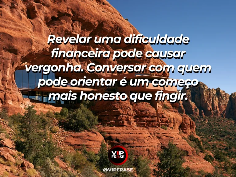 Frase sobre coragem e conversar sobre dificuldades financeiras, com cena de two empty chairs on the terrace of a welcoming stone house overlooking a vibrant valley.