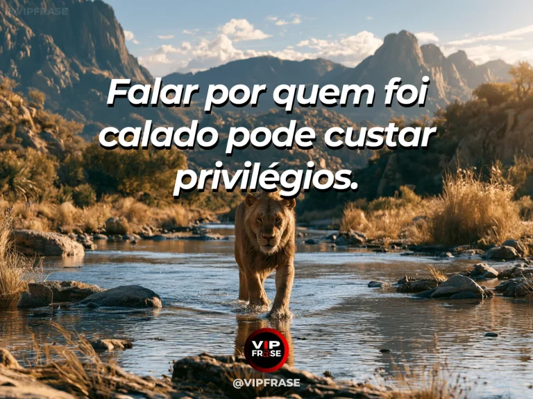 Frase sobre coragem e defender quem foi silenciado, com cena de an elephant sheltering a small calf on a windblown savanna.