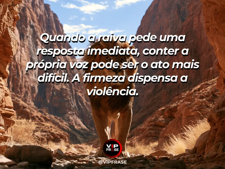Arte com frase de coragem sobre domínio próprio diante da raiva, em cenário de quietly standing beside a tranquil river as storm clouds recede.