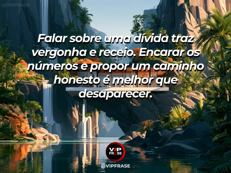 Mensagem sobre coragem para enfrentar dívidas com honestidade, com abrigo alpino com janela iluminada em paisagem acolhedora.