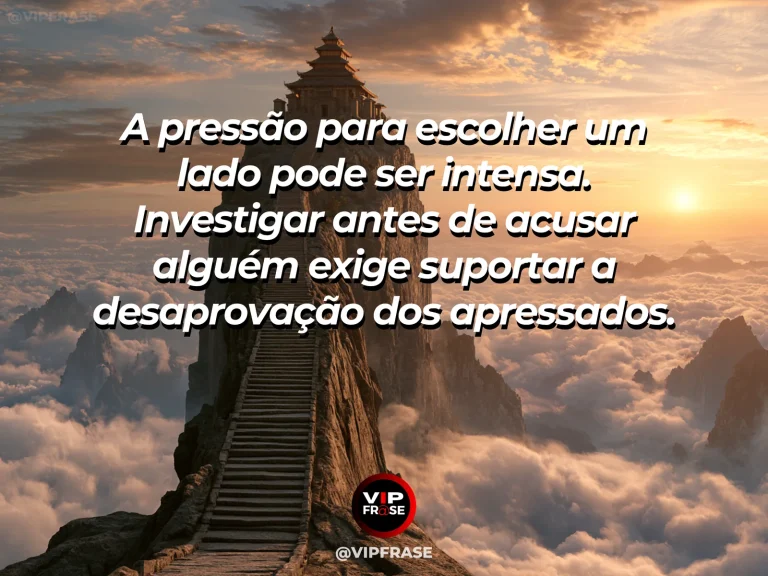 Frase sobre coragem e investigar antes de tomar partido, com cena de a solitary eagle surveying two diverging mountain valleys from a high ridge in clear daylight.