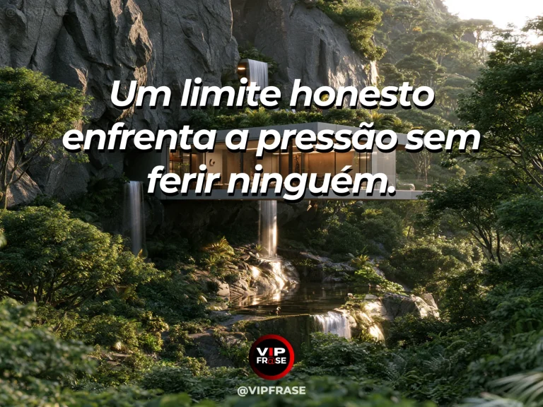 Frase sobre coragem e limites com respeito, com cena de ancient stone walls protecting an inviting garden above a deep canyon.