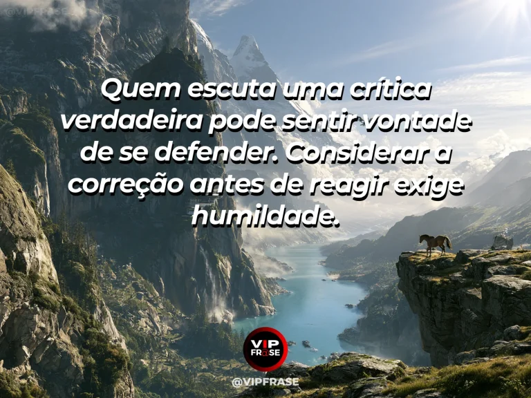 Arte com frase de coragem sobre ouvir uma crítica verdadeira, em cenário de each other quietly in a vibrant green forest glade.