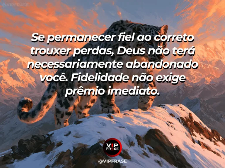 Mensagem de coragem sobre permanecer fiel aos princípios mesmo enfrentando perdas, com um pinheiro cresce firme num rochedo em meio à neblina.