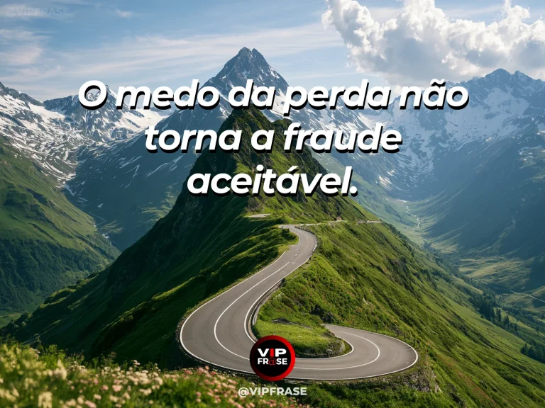 Frase sobre coragem e recusar a fraude, com cena de sunbeams revealing a winding honest road over a rugged rocky plateau.