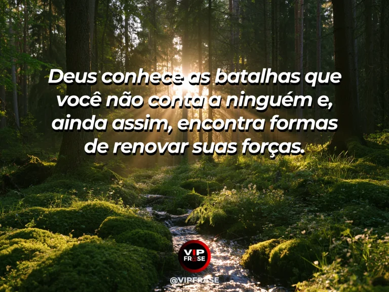 Arte sobre deus conhece suas lutas silenciosas, com trilha de floresta renovada pela chuva e atravessada por feixes de sol.
