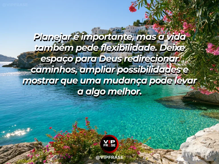 Mensagem sobre Deus com paisagem ampla com estrada curva e horizonte aberto.